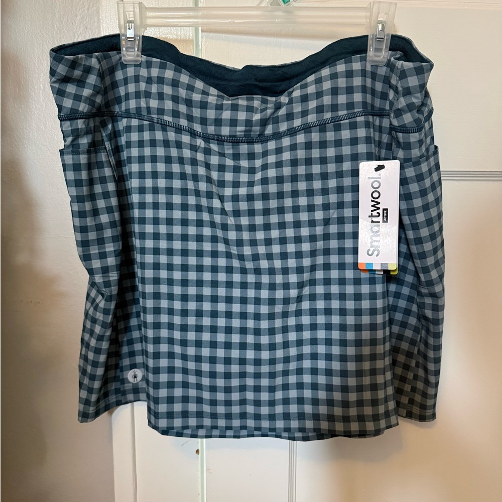 Smartwool Blue Plaid Skirt